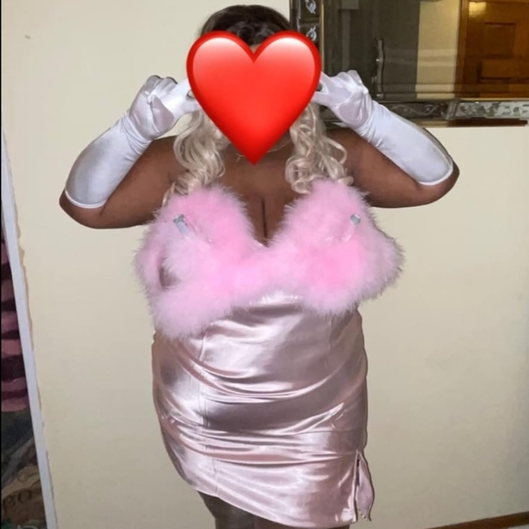 2 Yards 50g Pink Fluffy Marabou Feather Boa - Picture 6 of 7